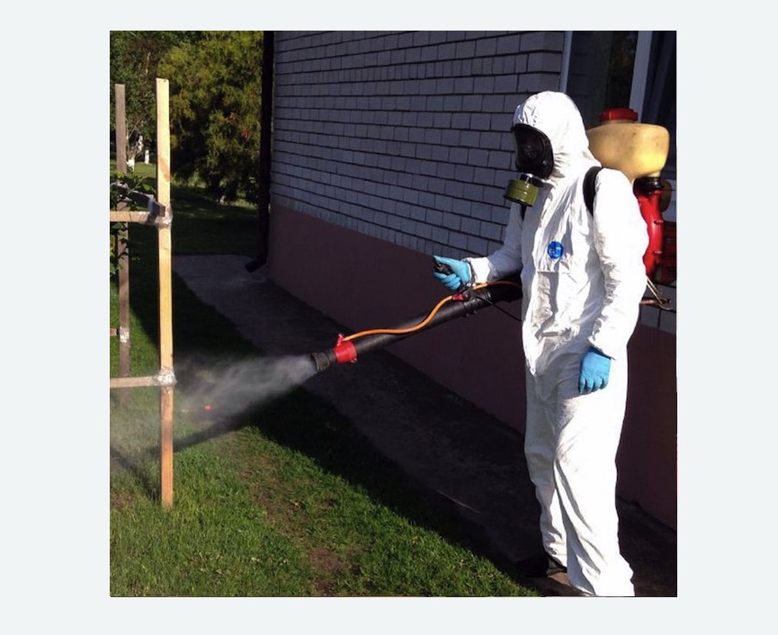 травля клещей на участке в Боровске